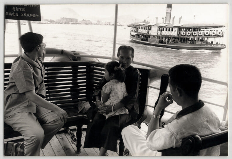 Photographie argentique Ann&eacute;es 60 Hong Kong Bateaux 27,3 x 18,6 cm. Raymond Darolle / Europress