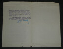 Georges Lecomte - Deux lettres dactylographi&eacute;es sign&eacute;es - 1924. Georges Lecomte