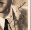 William POWELL, D&eacute;dicace autographe sign&eacute;e sur Photographie imprim&eacute;e avec Gauffrage Elmer FRIER Hollywood. William Powell