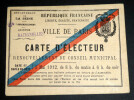 Carte d'&eacute;lecteur dat&eacute;e de 1912, Matagne Marie Julien Lambert Gustave. MATAGNE Marie Julien Lambert Gustave