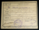 Carte d'&eacute;lecteur dat&eacute;e de 1912, Matagne Marie Julien Lambert Gustave. MATAGNE Marie Julien Lambert Gustave