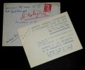 Carton d'invitation &agrave; une conf&eacute;rence adress&eacute; &agrave; M. et Mme Ristic (ambassadeur de Yougoslavie). Institut Fran&ccedil;ais d'Expansion et d'&Eacute;changes pour les ...