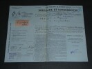 Connaissement Maritime 1909, Bordeaux &agrave; Gothembourg en Su&egrave;de, Estampille. 