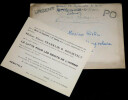 DUMAINE Jacques - Carton d'invitation pour une conf&eacute;rence &agrave; Marko Ristic, Ambassadeur de Yougoslavie. Jacques Dumaine