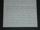 Arlette AYMONIER - Lettre autographe sign&eacute;e &agrave; un ami - Paris. Arlette AYMONIER