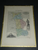Lithographie couleur, La Manche, dress&eacute; Vuillemin, Graveur ALES, 1876. Vuillemin ; ALES