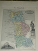 Lithographie couleur, La Manche, dress&eacute; Vuillemin, Graveur ALES, 1876. Vuillemin ; ALES
