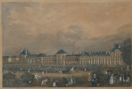 Gravure en couleur - Jardin des Tuileries - Paris - Rouargue Fr&egrave;res. Rouargue Fr&egrave;res