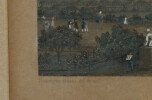 Gravure en couleur - Jardin des Tuileries - Paris - Rouargue Fr&egrave;res. Rouargue Fr&egrave;res