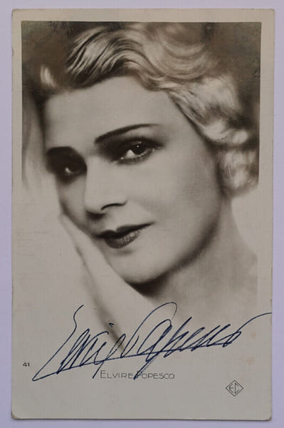 Elvire POPESCO - CARTE POSTALE AUTOGRAPHE SIGN&Eacute;E 9X14CM. Elvire POPESCO