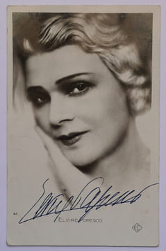 Elvire POPESCO - CARTE POSTALE AUTOGRAPHE SIGNÉE 9X14CM. Elvire POPESCO
