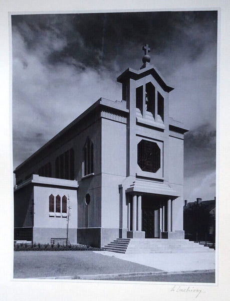 Eglise Sainte-Barbe &agrave; Crusnes 9 photographies originales sign&eacute;es Henry LACHEROY. Henry Lacheroy (Henri Lacheroy)