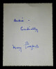 Mary PICKFORD - AUTOGRAPHE ORIGINAL SIGN&Eacute; &Agrave; LA MAIN. Mary Pickford