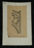 Sur un arc-boutant de la cath&eacute;drale de Chartres - Dessin original sign&eacute;. Louis Henri Laffill&eacute;e