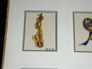 Georges Hugnet - Suite de 6 dessins originaux &agrave; la gouache sign&eacute;s - 1972. Georges Hugnet