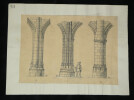 Types divers de piliers du XVe si&egrave;cle. Louis Henri Laffill&eacute;e