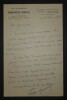 VANNY MARCOUX Giovanni LETTRE AUTOGRAPHE SIGN&Eacute;E, GRAND TH&Eacute;&Acirc;TRE BORDEAUX 1950. Giovanni Vanni Marcoux