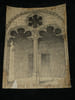 Porche sud, cath&eacute;drale de Bourges – Dessin original sign&eacute;. Louis Henri Laffill&eacute;e