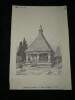 Chapelle du cimeti&egrave;re de St-Jean-du-Doigt – Dessin original sign&eacute;. Louis Henri Laffill&eacute;e
