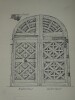 Porte de la place des Vosges &agrave; Paris - Dessin original sign&eacute;. Louis Henri Laffill&eacute;e