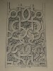 Plafond de l'H&ocirc;tel de Lillebonne, &agrave; Nancy – Dessin original sign&eacute;, encre vers 1930. Louis Henri Laffill&eacute;e