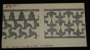 Mosa&iuml;que de l'Alhambra, &agrave; Grenoble — Dessin original sign&eacute;. Louis Henri Laffill&eacute;e