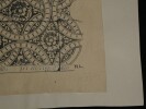 D&eacute;coration de la vo&ucirc;te en berceau de la porte Saint-Marcel &agrave; Die — Dessin original sign&eacute;. Louis Henri Laffill&eacute;e