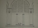 Trav&eacute;e d'une salle de Thermes - Dessin original sign&eacute;. Louis Henri Laffill&eacute;e