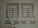Plan de l'escalier du ch&acirc;teau de Montal - Dessin original sign&eacute;. Louis Henri Laffill&eacute;e