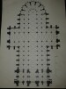 Plan de la cath&eacute;drale de Cologne - Dessin original sign&eacute;. Louis Henri Laffill&eacute;e