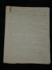 Paul D&eacute;roul&egrave;de - Tapuscrit de 103 pages - Feuilles de route - Lyon 1886 - 1907. Paul D&eacute;roul&egrave;de