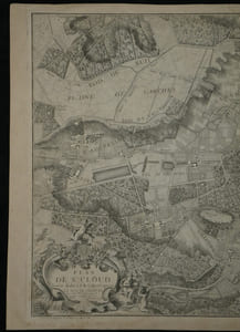 Rare Plan Original de Saint-Cloud - 1744 - Abbé DELAGRIVE - Carte Ancienne XVIIIe