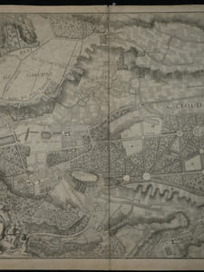 Rare Plan Original de Saint-Cloud - 1744 - Abbé DELAGRIVE - Carte Ancienne XVIIIe