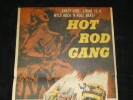 Affiche Originale US - HOT ROD GANG - Gene Vincent - One Sheet - 1958. Gene Vincent