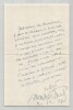 Henry de Montherlant - Lettre autographe sign&eacute;e &laquo; Le r&ecirc;ve de ma vie &raquo; 1954. Henry de Montherlant