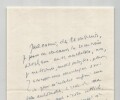 Henry de Montherlant - Lettre autographe sign&eacute;e &laquo; Le r&ecirc;ve de ma vie &raquo; 1954. Henry de Montherlant