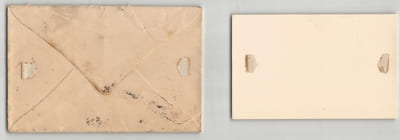 Benjamin-Constant - Carte de visite autographe & enveloppe à Henri Zuber - 1893