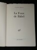 La Fosse de Babel. Raymond Abellio (Georges Soul&egrave;s)