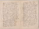 Lettre autographe sign&eacute;e - Clovis Hugues &agrave; son ami L&eacute;on Cladel - 1883. Clovis Hugues