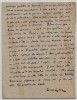 Pierre Lalo - Lettre autographe sign&eacute;e - Musicologie, Compositeur - XX&egrave;me. Pierre Lalo