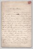 Eug&eacute;nie La Grua - Lettre autographe sign&eacute;e, 1&egrave;re repr&eacute;sentation &agrave; l'op&eacute;ra - 1852. Eug&eacute;nie La Grua
