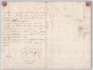 Eug&eacute;nie La Grua - Lettre autographe sign&eacute;e, 1&egrave;re repr&eacute;sentation &agrave; l'op&eacute;ra - 1852. Eug&eacute;nie La Grua