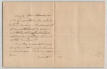 Ernest H&eacute;bert - Lettre autographe sign&eacute;e &agrave; Monsieur Rodier - XIXe si&egrave;cle. Ernest H&eacute;bert