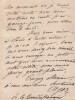 Agar, actrice - Lettre autographe sign&eacute;e - Com&eacute;die Fran&ccedil;aise - 1879. Agar (Marie-L&eacute;onide Charvin)