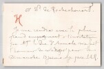 Ernest H&eacute;bert - Lettre autographe sign&eacute;e &agrave; Henri d'Orl&eacute;ans - 1880. Ernest H&eacute;bert