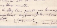 &Eacute;mile Friant - Lettre autographe sign&eacute;e, Procuration pour voter en son nom - XIX. &Eacute;mile Friant