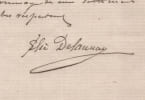 Jules-&Eacute;lie Delaunay - Lettre autographe sign&eacute;e &agrave; Henri d'Orl&eacute;ans - 1880. Jules-&Eacute;lie Delaunay