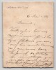 L&eacute;on Lhermitte - Lettre autographe sign&eacute;e - Salon & Journal des Artistes - 1888. L&eacute;on Lhermitte