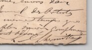 L&eacute;on Lhermitte - Lettre autographe sign&eacute;e - Salon & Journal des Artistes - 1888. L&eacute;on Lhermitte