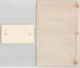Paul Dubois, Lettre & carte de visite autographes sign&eacute;es - Henri d'Orl&eacute;ans 1880. Paul Dubois